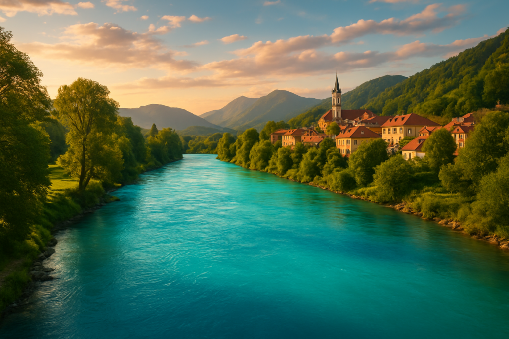 This European River Looks Too Blue to Be Real
