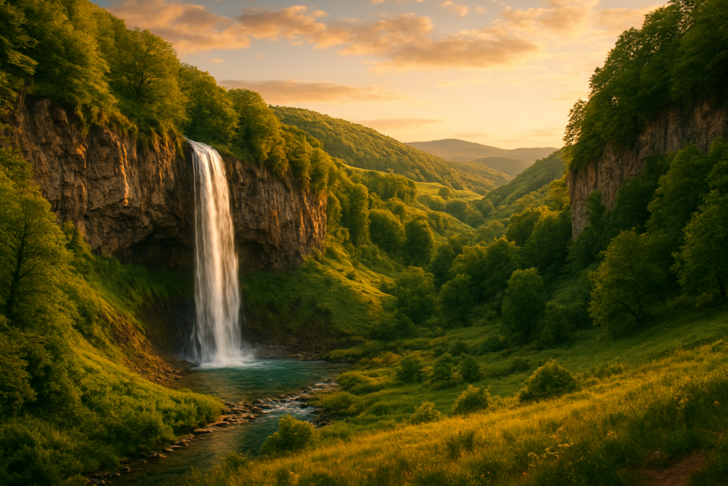 This Hidden Waterfall in Europe Feels Unreal