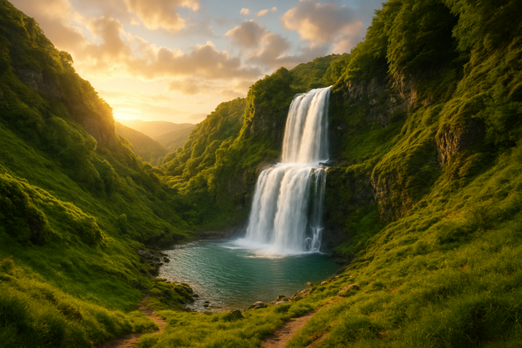 This Waterfall in Europe Looks Too Perfect to Be Real